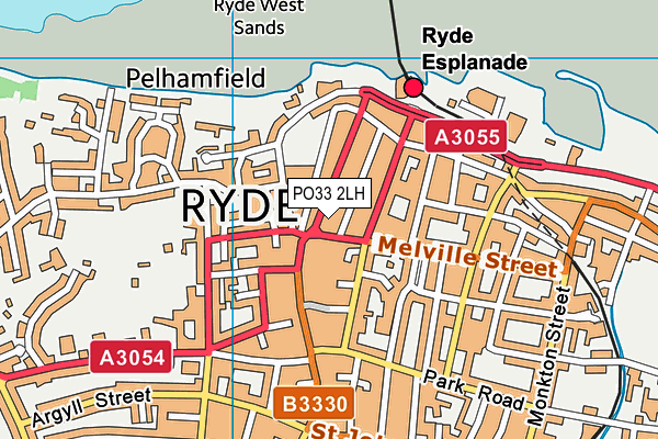 PO33 2LH map - OS VectorMap District (Ordnance Survey)