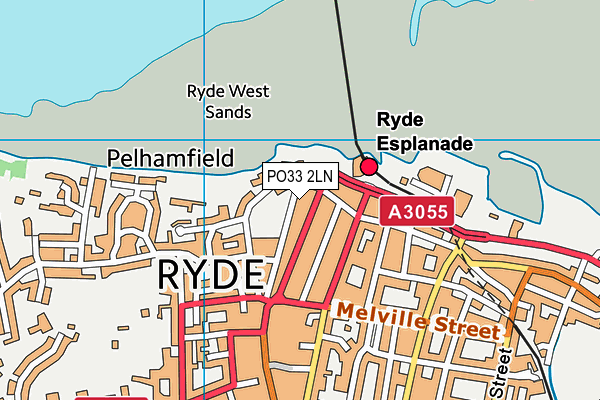 PO33 2LN map - OS VectorMap District (Ordnance Survey)