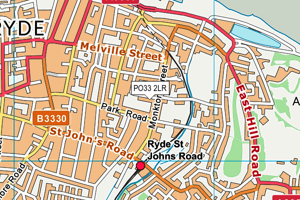 PO33 2LR map - OS VectorMap District (Ordnance Survey)