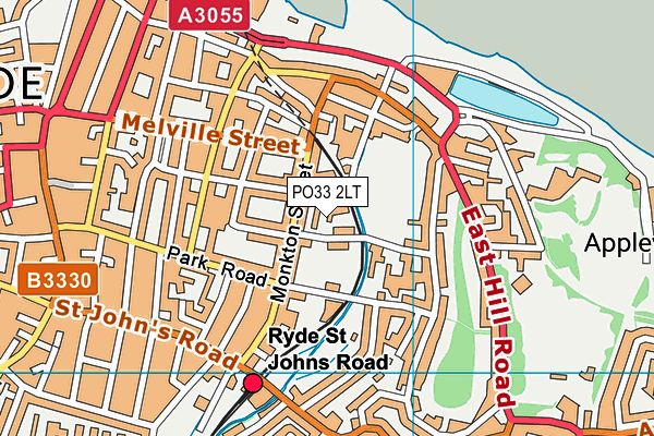 PO33 2LT map - OS VectorMap District (Ordnance Survey)