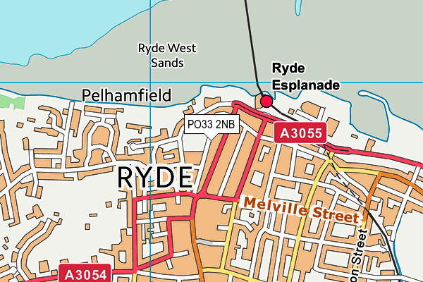 PO33 2NB map - OS VectorMap District (Ordnance Survey)