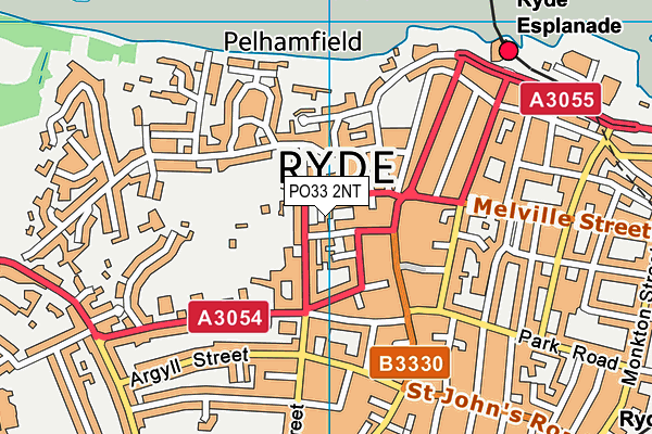 PO33 2NT map - OS VectorMap District (Ordnance Survey)