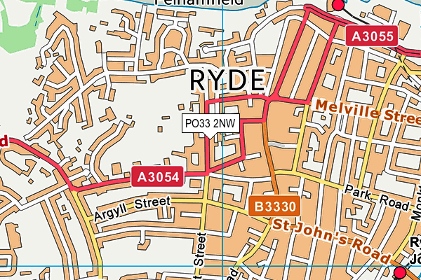 PO33 2NW map - OS VectorMap District (Ordnance Survey)