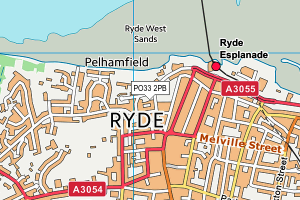 PO33 2PB map - OS VectorMap District (Ordnance Survey)