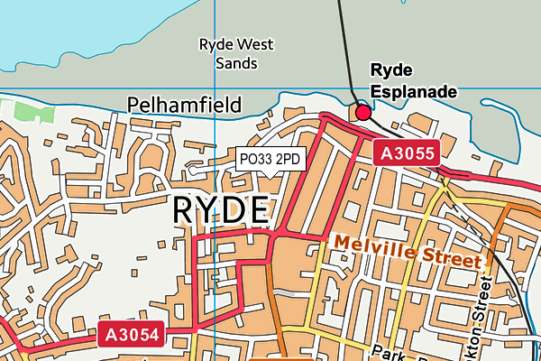 PO33 2PD map - OS VectorMap District (Ordnance Survey)