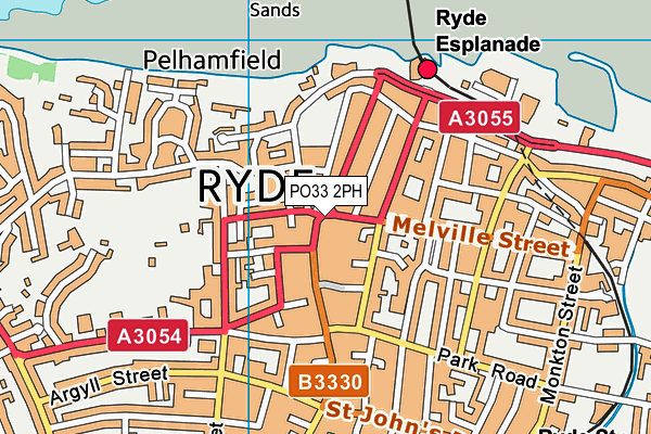 PO33 2PH map - OS VectorMap District (Ordnance Survey)