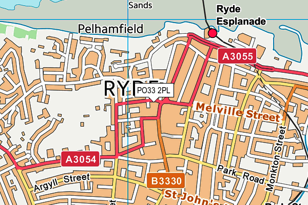 PO33 2PL map - OS VectorMap District (Ordnance Survey)