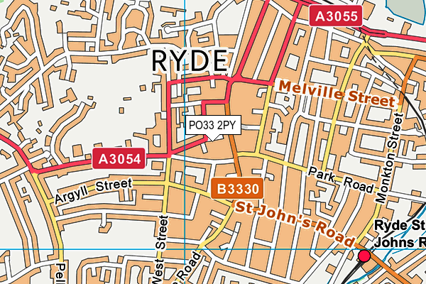 PO33 2PY map - OS VectorMap District (Ordnance Survey)