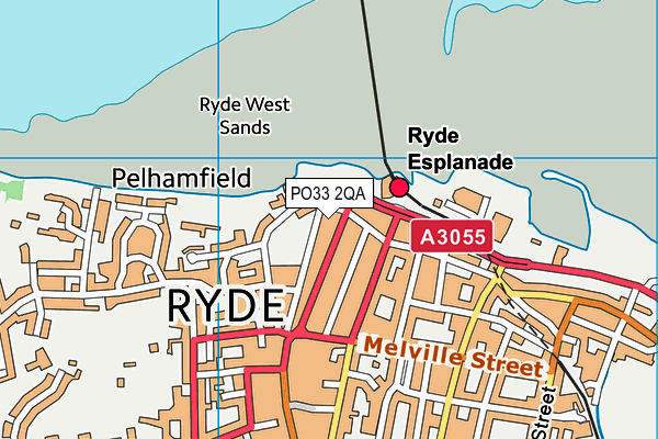 PO33 2QA map - OS VectorMap District (Ordnance Survey)