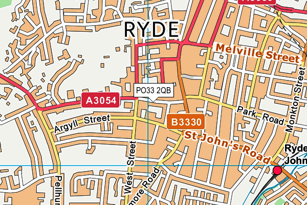 PO33 2QB map - OS VectorMap District (Ordnance Survey)