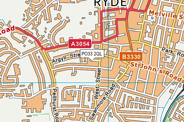 PO33 2QL map - OS VectorMap District (Ordnance Survey)