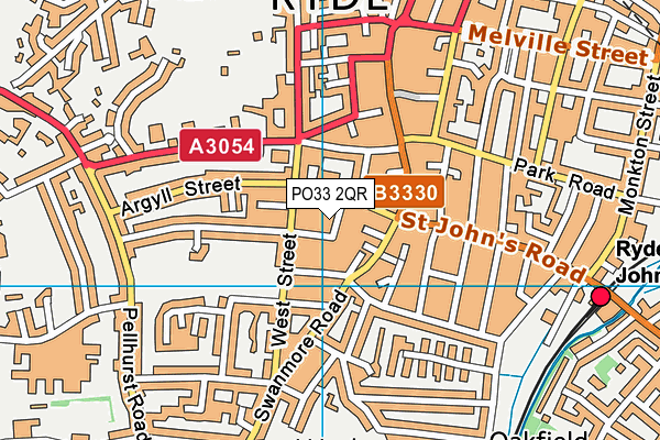 PO33 2QR map - OS VectorMap District (Ordnance Survey)