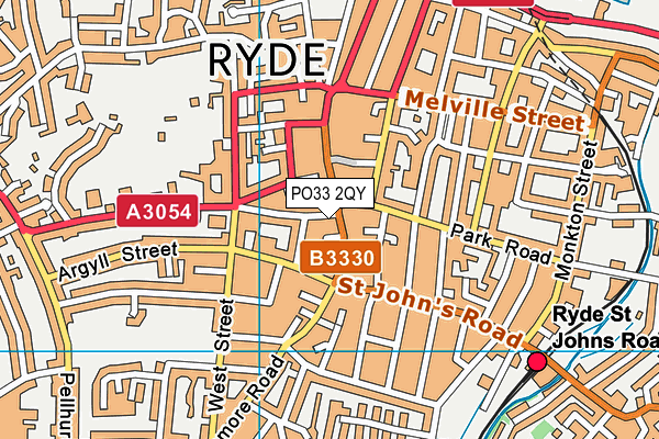 PO33 2QY map - OS VectorMap District (Ordnance Survey)