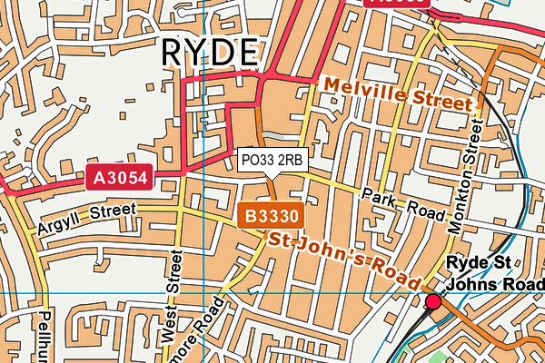 PO33 2RB map - OS VectorMap District (Ordnance Survey)