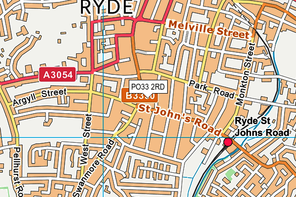 PO33 2RD map - OS VectorMap District (Ordnance Survey)