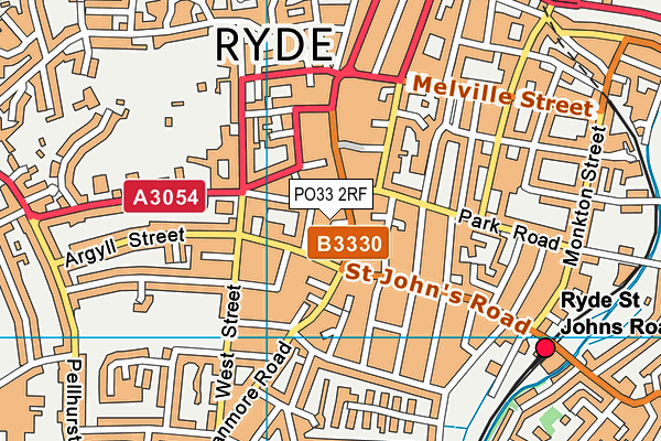 PO33 2RF map - OS VectorMap District (Ordnance Survey)