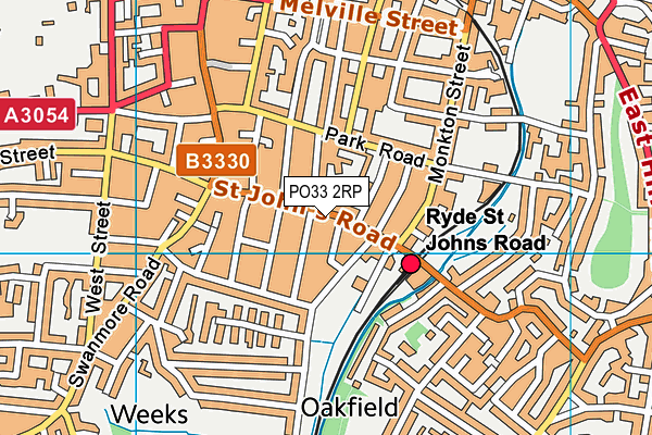 PO33 2RP map - OS VectorMap District (Ordnance Survey)