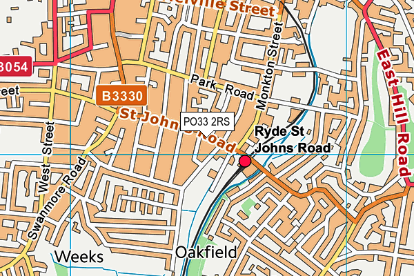 PO33 2RS map - OS VectorMap District (Ordnance Survey)