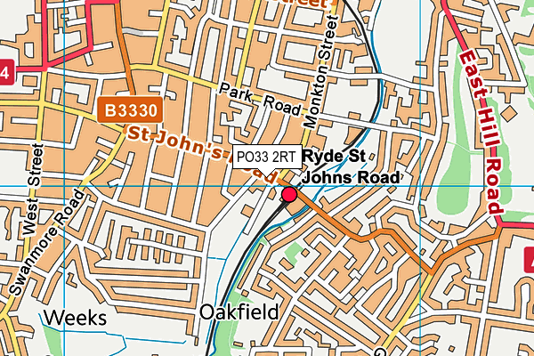 PO33 2RT map - OS VectorMap District (Ordnance Survey)