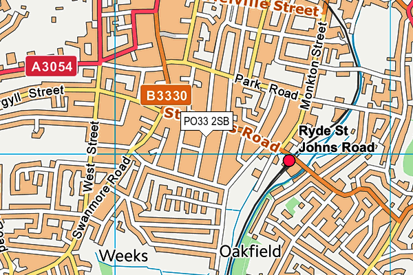 PO33 2SB map - OS VectorMap District (Ordnance Survey)