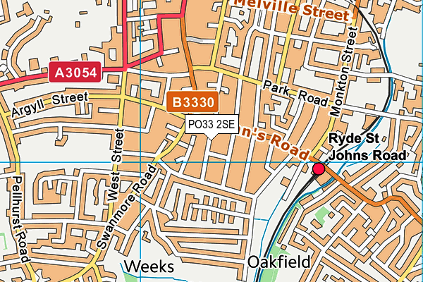 PO33 2SE map - OS VectorMap District (Ordnance Survey)