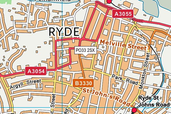 PO33 2SX map - OS VectorMap District (Ordnance Survey)