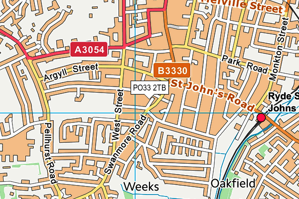 PO33 2TB map - OS VectorMap District (Ordnance Survey)