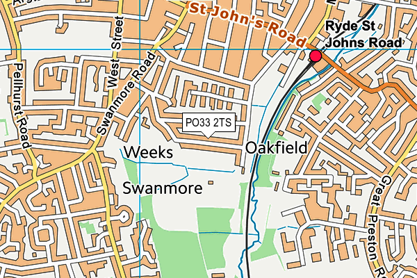 PO33 2TS map - OS VectorMap District (Ordnance Survey)