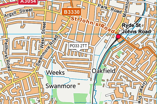 PO33 2TT map - OS VectorMap District (Ordnance Survey)