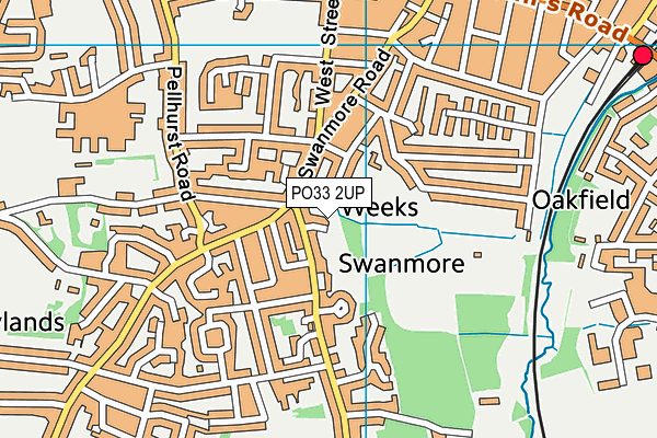 PO33 2UP map - OS VectorMap District (Ordnance Survey)