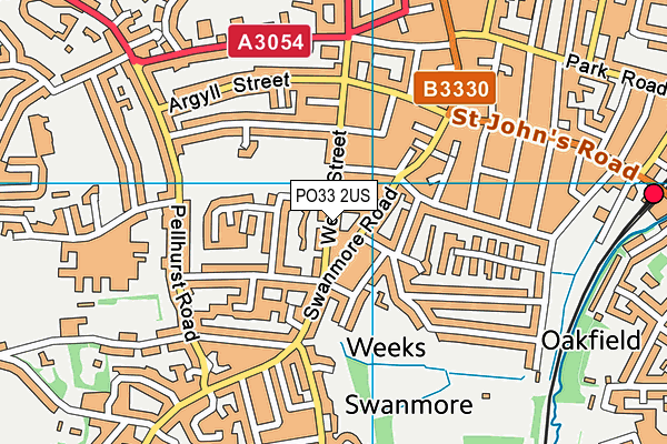 PO33 2US map - OS VectorMap District (Ordnance Survey)