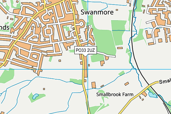 PO33 2UZ map - OS VectorMap District (Ordnance Survey)
