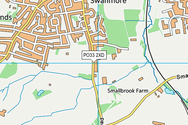 PO33 2XD map - OS VectorMap District (Ordnance Survey)