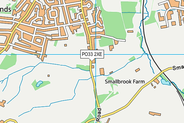 PO33 2XE map - OS VectorMap District (Ordnance Survey)