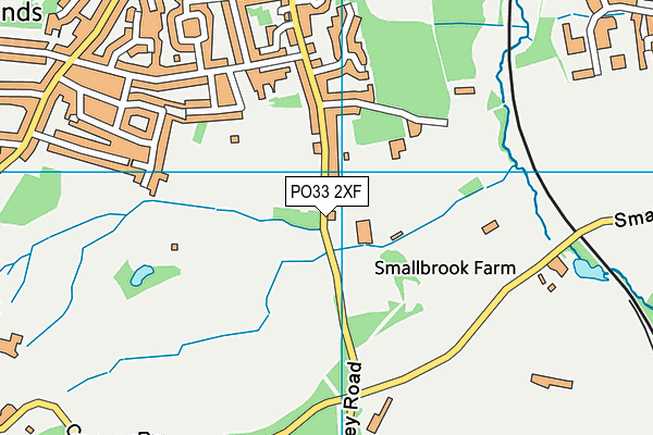PO33 2XF map - OS VectorMap District (Ordnance Survey)