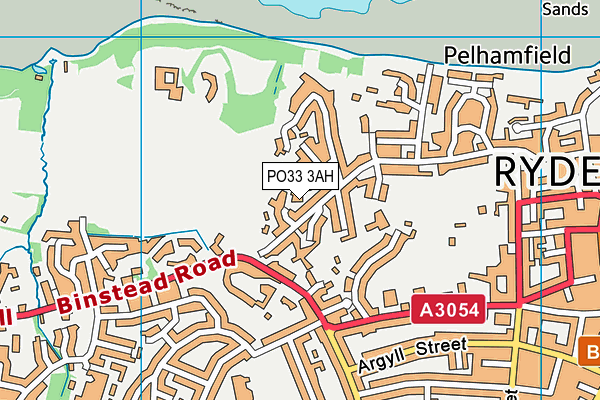 PO33 3AH map - OS VectorMap District (Ordnance Survey)