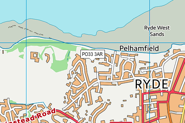 PO33 3AR map - OS VectorMap District (Ordnance Survey)