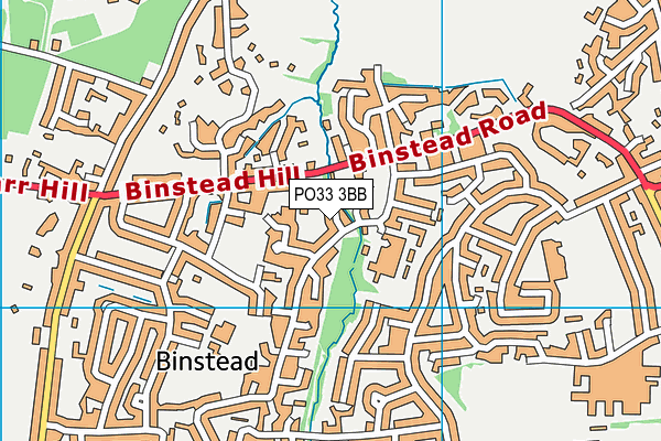 PO33 3BB map - OS VectorMap District (Ordnance Survey)