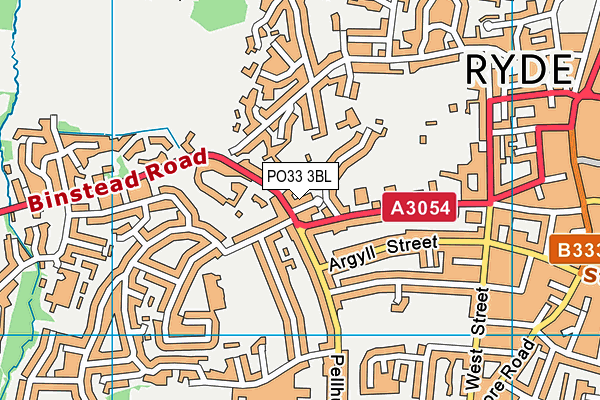 PO33 3BL map - OS VectorMap District (Ordnance Survey)