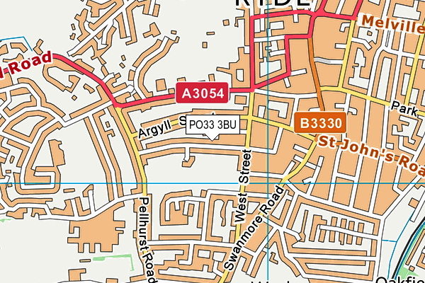 PO33 3BU map - OS VectorMap District (Ordnance Survey)