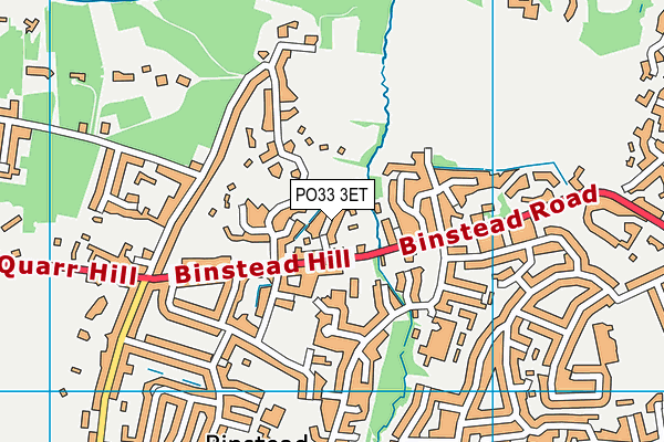 PO33 3ET map - OS VectorMap District (Ordnance Survey)