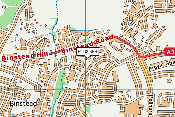 PO33 3FB map - OS VectorMap District (Ordnance Survey)