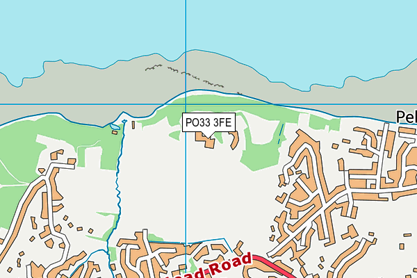 PO33 3FE map - OS VectorMap District (Ordnance Survey)