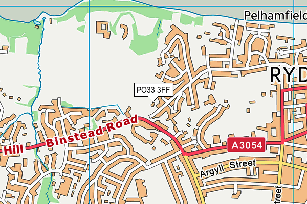 PO33 3FF map - OS VectorMap District (Ordnance Survey)