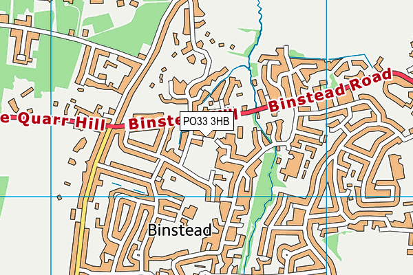 PO33 3HB map - OS VectorMap District (Ordnance Survey)