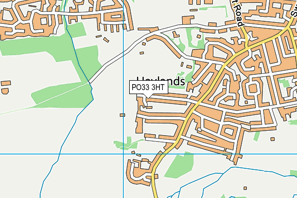 PO33 3HT map - OS VectorMap District (Ordnance Survey)