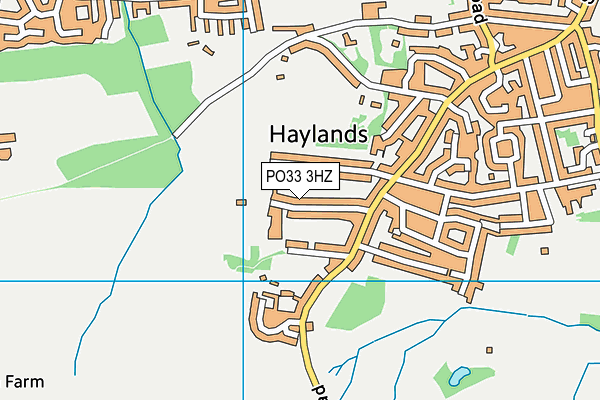 PO33 3HZ map - OS VectorMap District (Ordnance Survey)