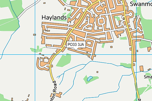 PO33 3JA map - OS VectorMap District (Ordnance Survey)