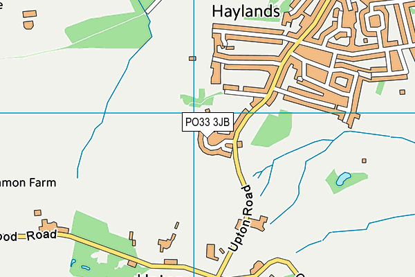 PO33 3JB map - OS VectorMap District (Ordnance Survey)