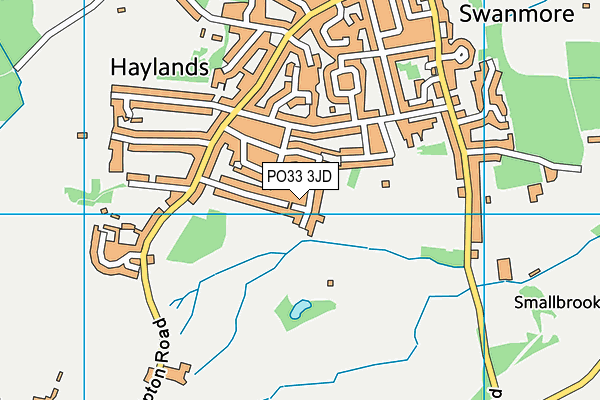 PO33 3JD map - OS VectorMap District (Ordnance Survey)